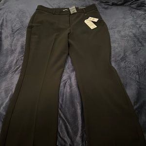 NWT Express black editor pants, black flare mid rise, 10L